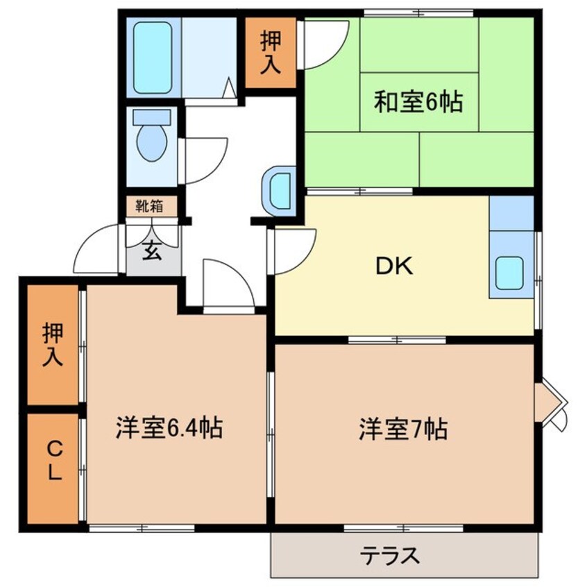 間取図 フレグランス若槻Ｂ棟