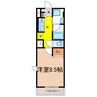 アーバングランデ南県 1Kの間取り