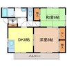 陣屋ハイツ新館 2DKの間取り