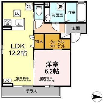 間取図 信越本線/長野駅 徒歩23分 3階 築1年