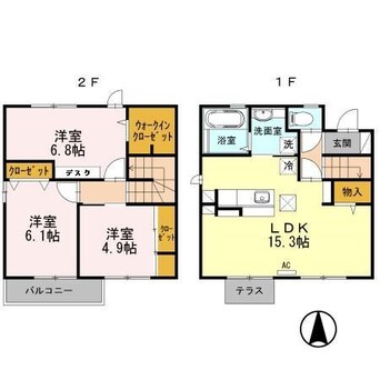 間取図 エスポワールY　A棟