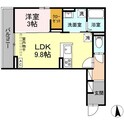 プランタン若里Vの間取図