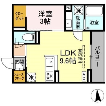 間取図 プランタン若里V
