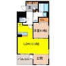 信越本線/長野駅 徒歩26分 2階 1年未満 1LDKの間取り