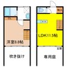 uno 1LDKの間取り
