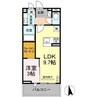 Glicina 1LDKの間取り