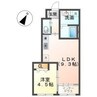 グランデージ松ヶ丘 1LDKの間取り