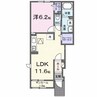 メゾン大西II 1LDKの間取り