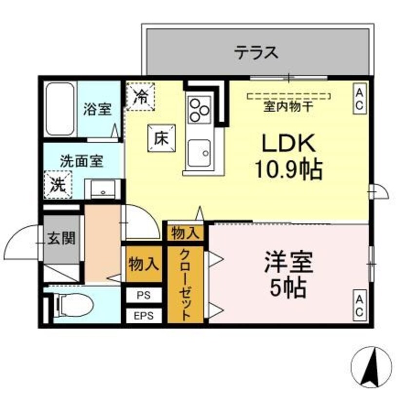 間取図 トリシア東和田　W棟