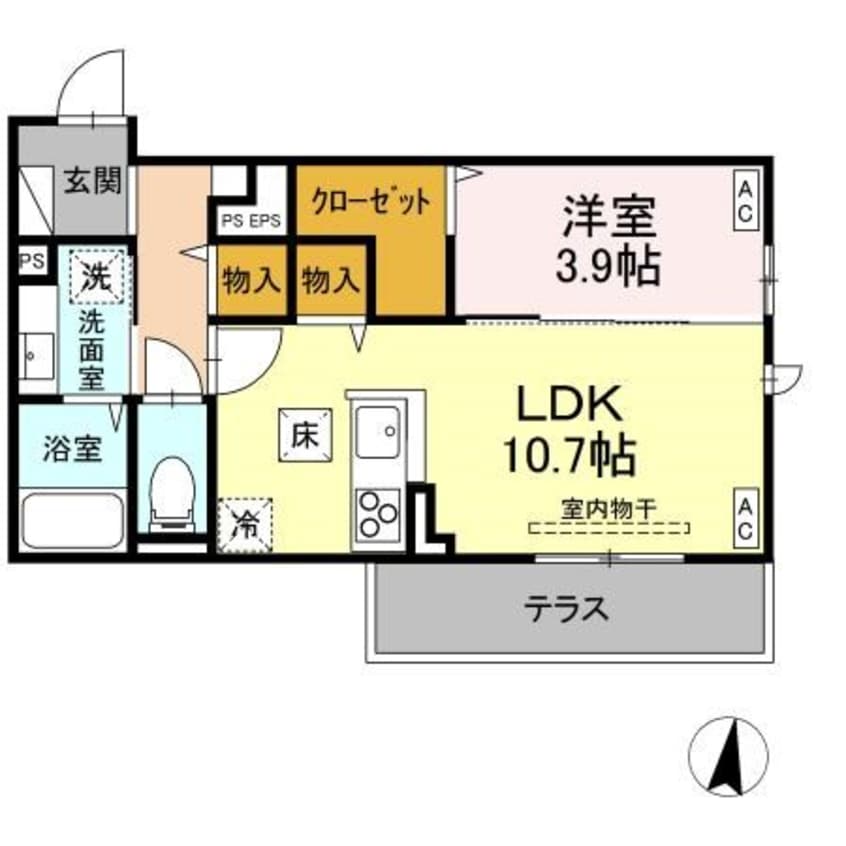 間取図 トリシア東和田　W棟