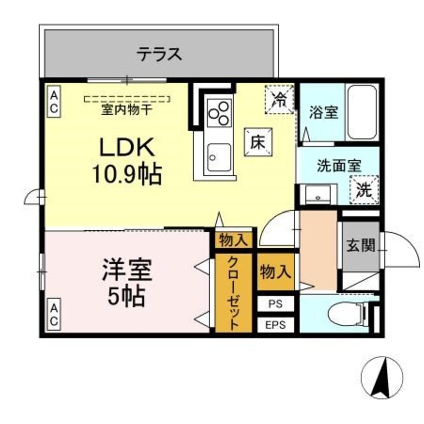 間取図 トリシア東和田　W棟