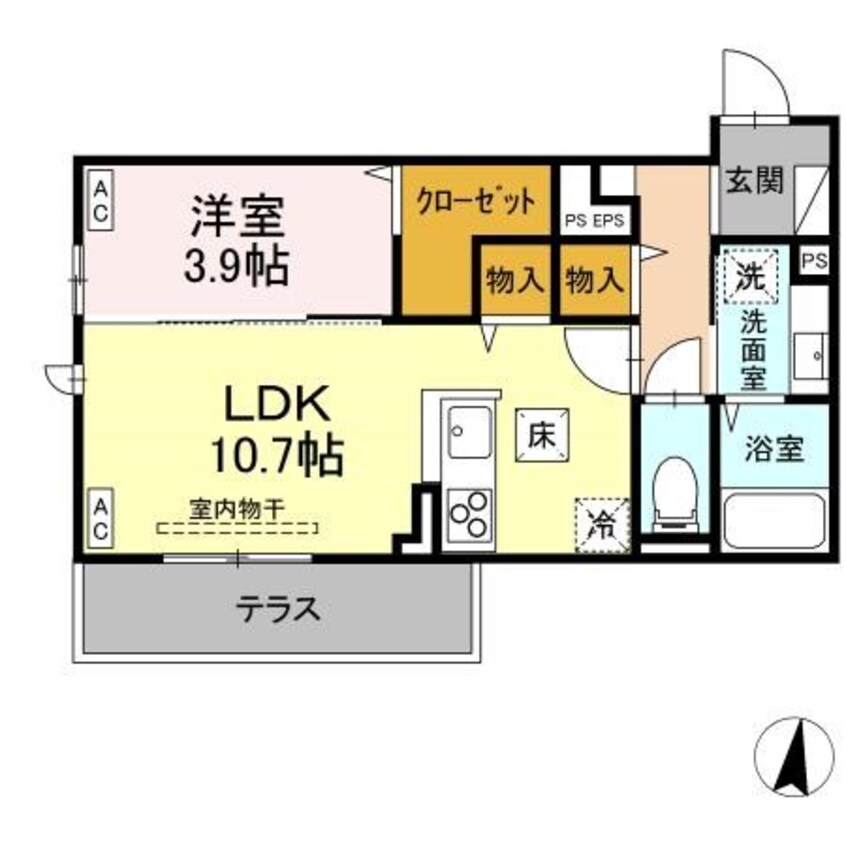 間取図 トリシア東和田　E棟