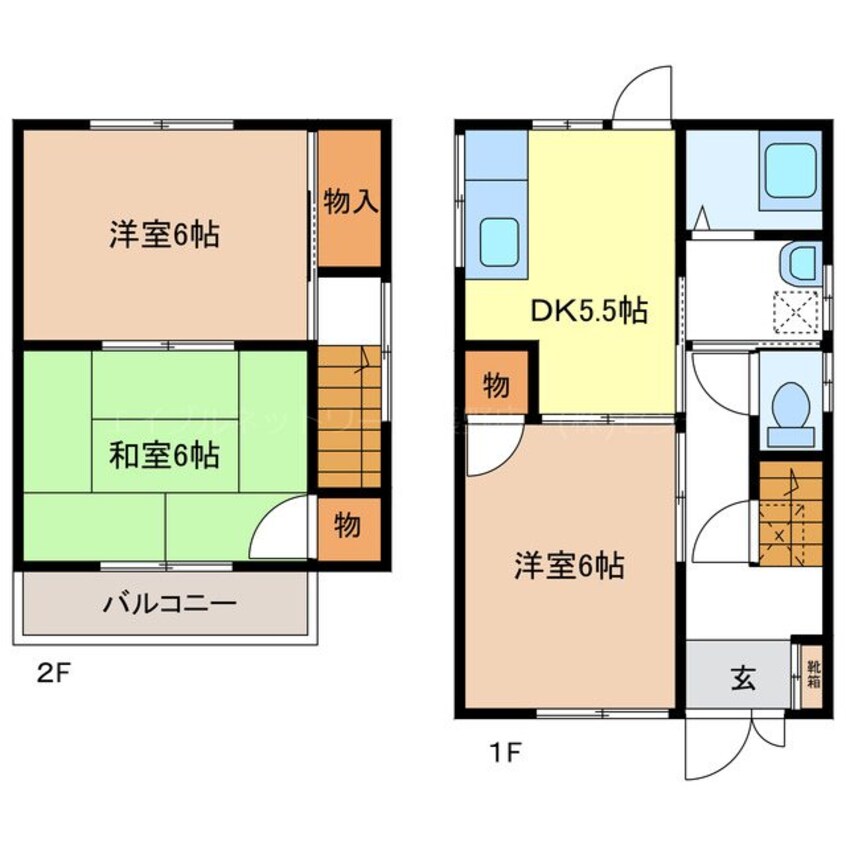 間取図 髙野貸家
