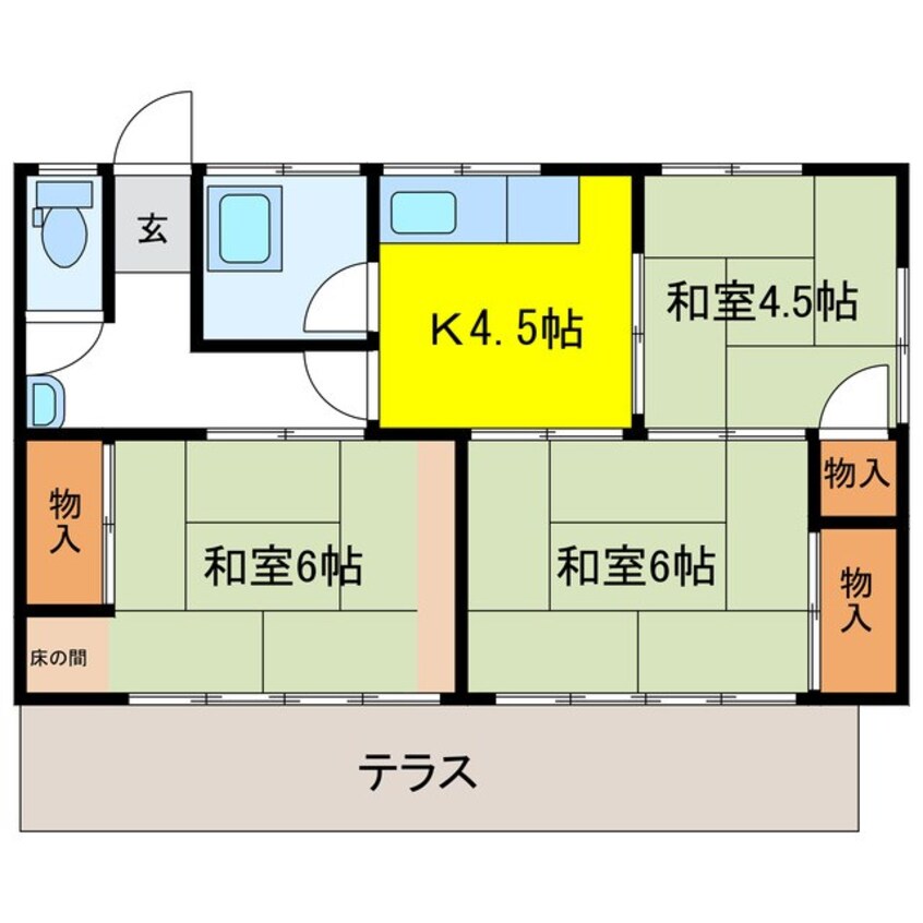 間取図 ディアスさくら貸家