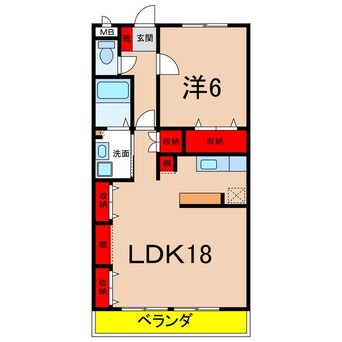 間取図 ハイマート明金