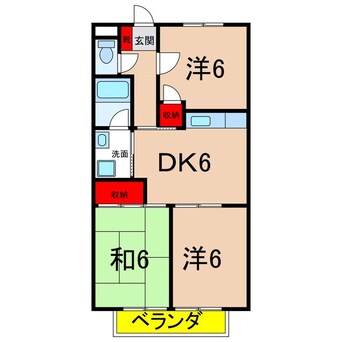 間取図 キャッスルトマト