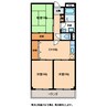 リンピア明金 3DKの間取り