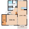 フォーレスアーサー 1LDKの間取り