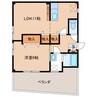 藤グリーンハイツ 1LDKの間取り
