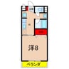 パレスドリーム 1Kの間取り