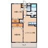 マンション花水木 2LDKの間取り