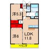 マンション花水木 2LDKの間取り