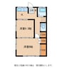 さくらマンション 2Kの間取り