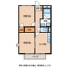サープラス滝川Ａ 2DKの間取り