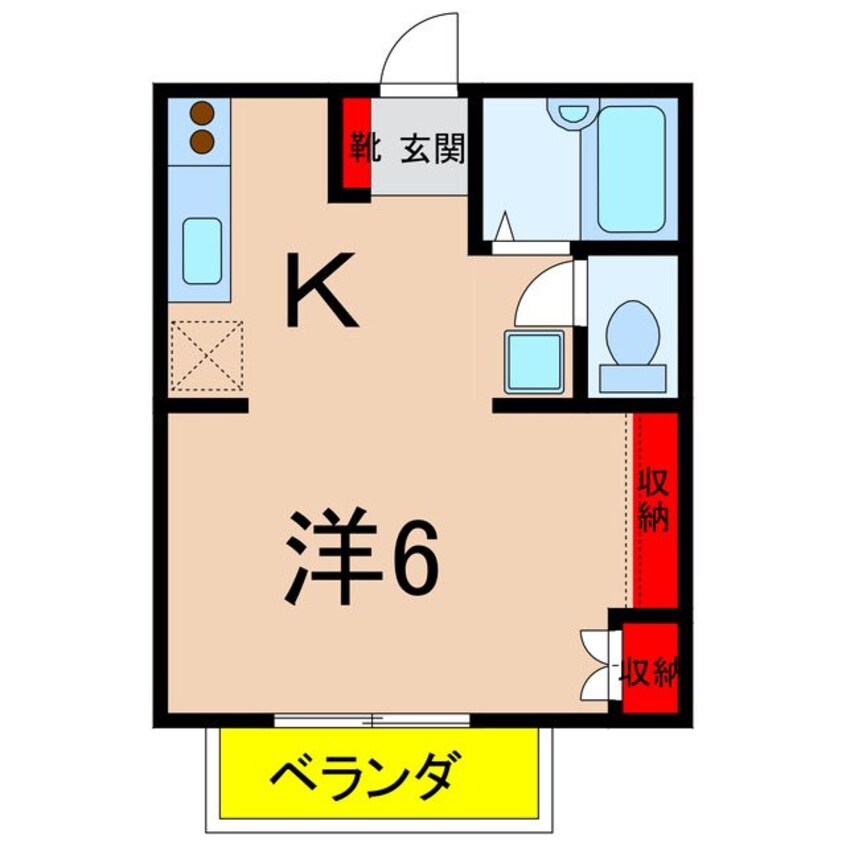 間取図 ワタベコーポ