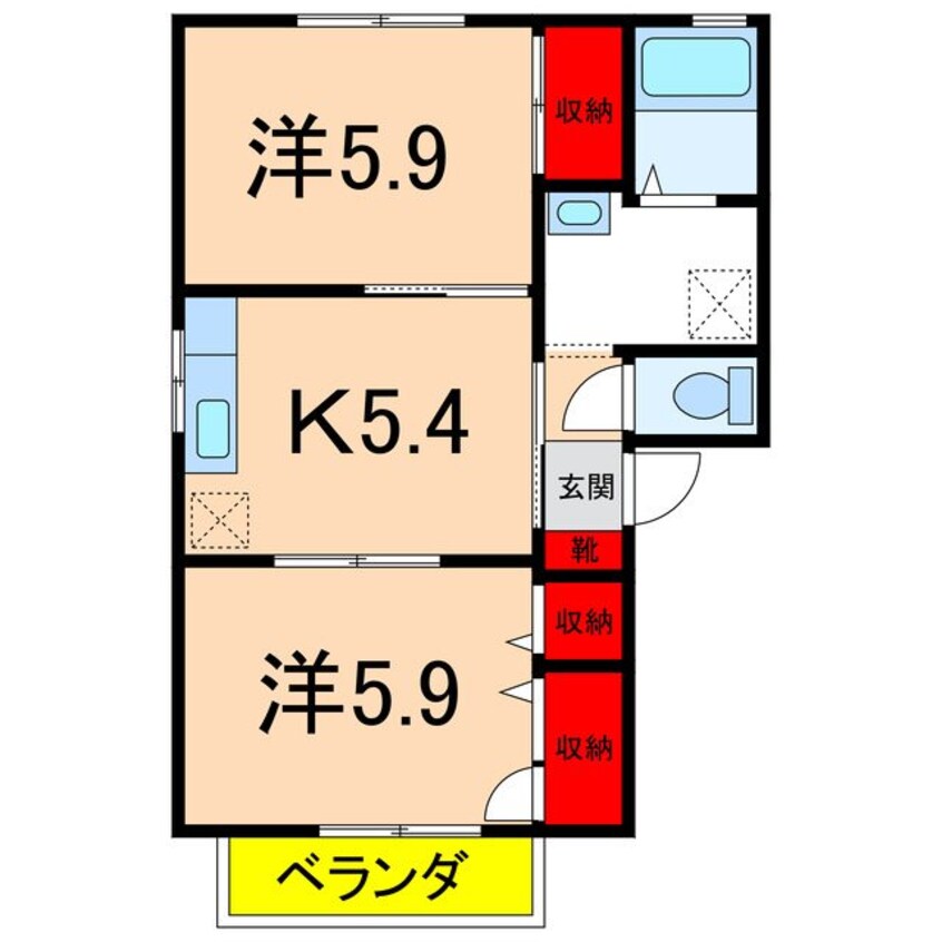 間取図 エスポワール秋桜Ａ