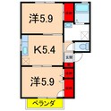 エスポワール秋桜Ａの間取図