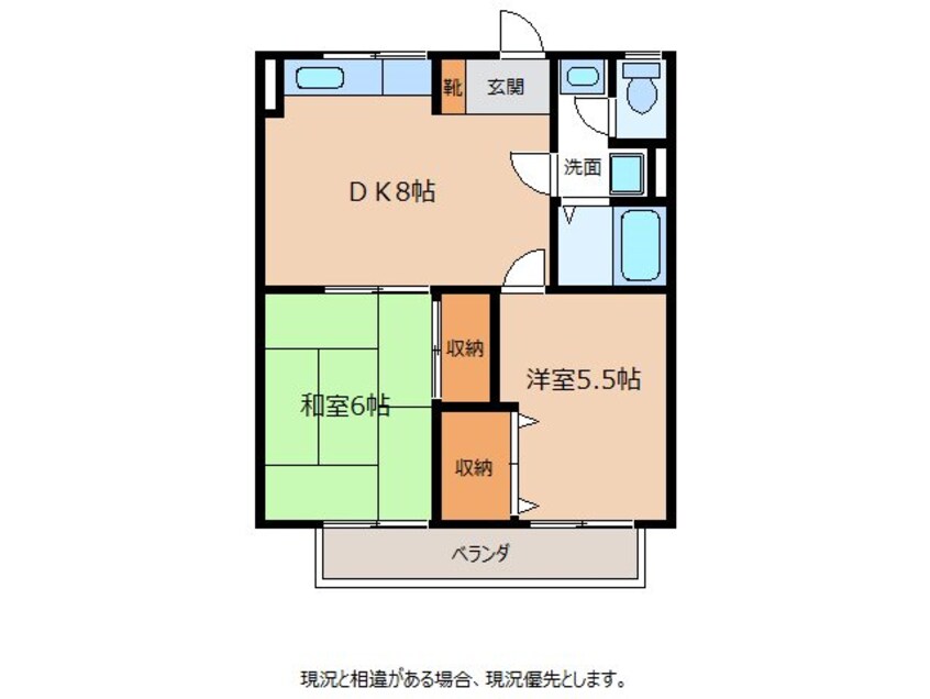 間取図 下田ハイツ馬場町