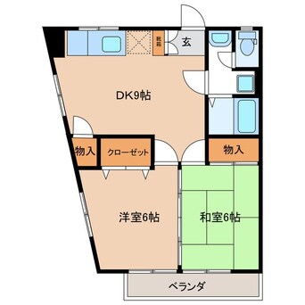 間取図 下田ハイツ馬場町