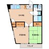 下田ハイツ馬場町 2DKの間取り