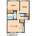 リビングタウン砂払Cの間取図