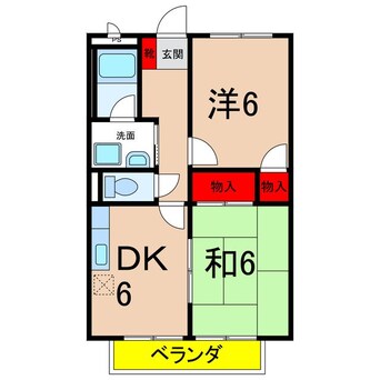 間取図 サンハイツ小林Ａ