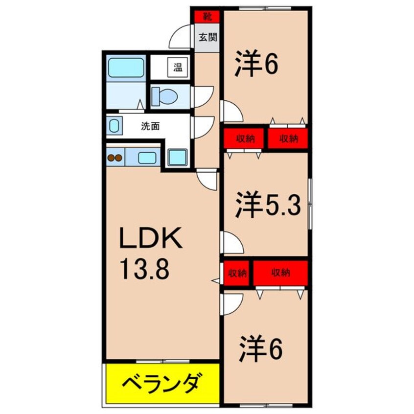 間取図 マンション麻績