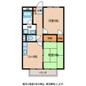 サンハイツＡ 2DKの間取り