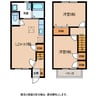 飯田線（長野県内）/元善光寺駅 徒歩13分 1-2階 築25年 2LDKの間取り