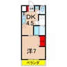 グリーンハイツ1 1DKの間取り