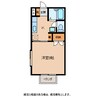 ラポワール中村Ｂ 1Kの間取り