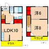 コーポ熊谷 2LDKの間取り