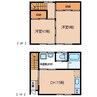 メープルハイム 2DKの間取り
