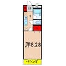 ウイング 1Kの間取り