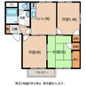 フレグランス野保里Ａ 3DKの間取り
