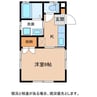 おんたけコーポＣ 1Kの間取り