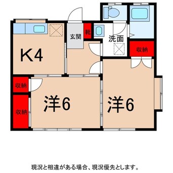 間取図 喜楽荘Ａ