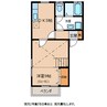 下田ハイツ北方第3 1DKの間取り