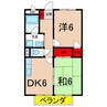 ハイツ池田 2DKの間取り