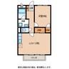 パープルフジ 1LDKの間取り